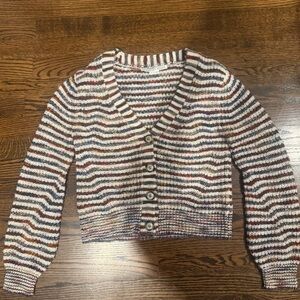 Veronica Beard Multicolor Striped Cardigan